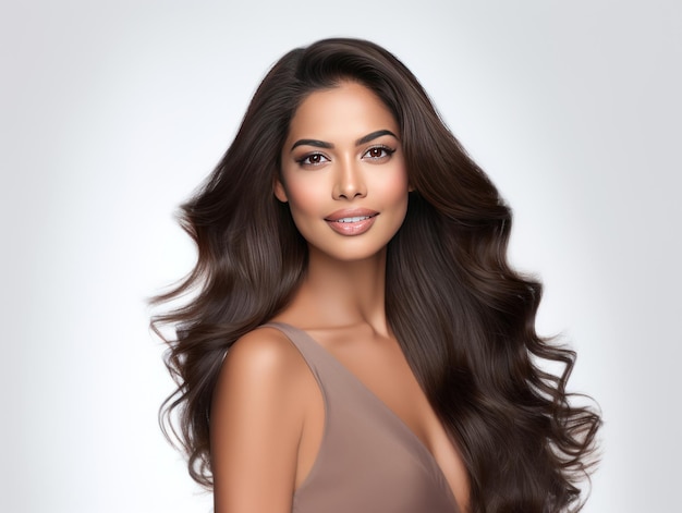 Indian beauty's showcase of radiant and nourished hair in beauty commercial