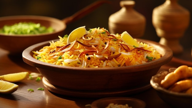 indian biryani HD 8K wallpaper Stock Photographic Image