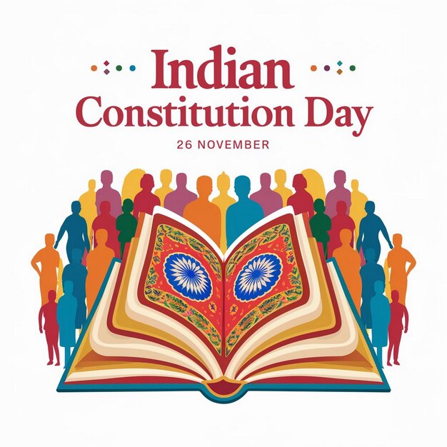 Indian Constitution Day Design Illustration