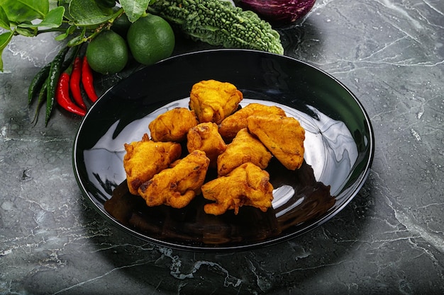 Photo indian cuisine paneer pakora cheese