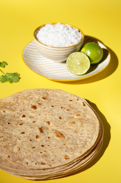 Indian delicious roti composition