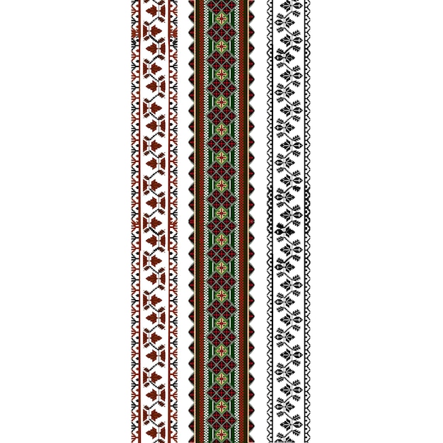 Photo indian ethnic tribal fabric patterns featuring traditional indian floral designs in a white tone