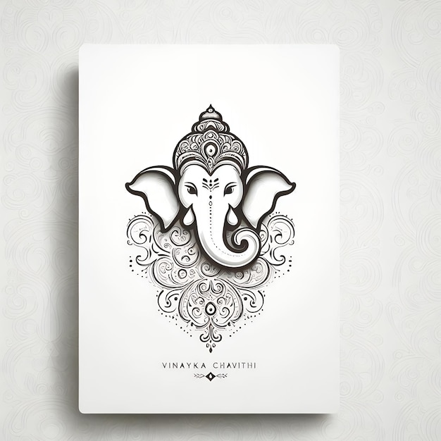 Photo indian famous god vinayaka ai generated illustrations