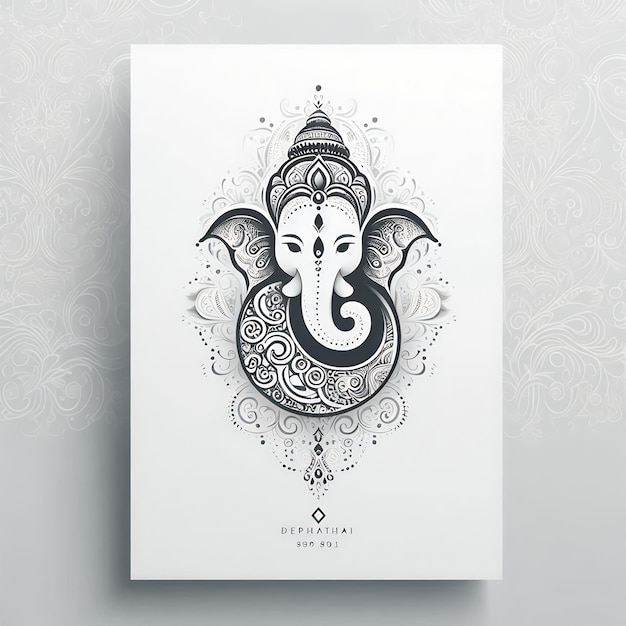 indian famous god vinayaka ai generated illustrations