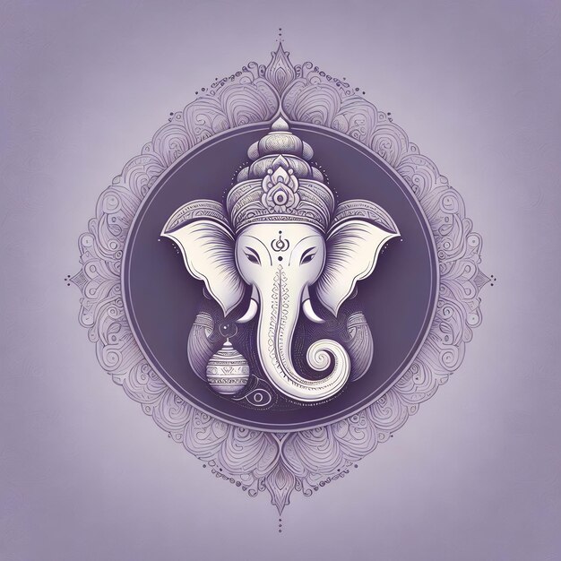 Photo indian famous god vinayaka ai generated illustrations