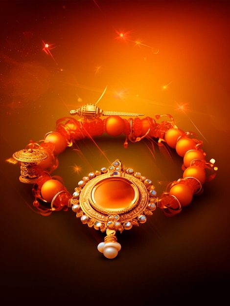 Indian festival Raksha Bandhan Rakhi greeting background