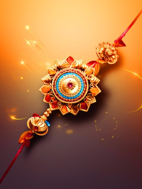 Indian festival Raksha Bandhan Rakhi greeting background