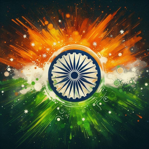 Indian flag for background and Whatsapp DP