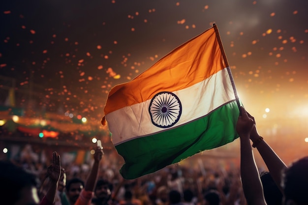 Indian Flag Creative Illustration Generative AI