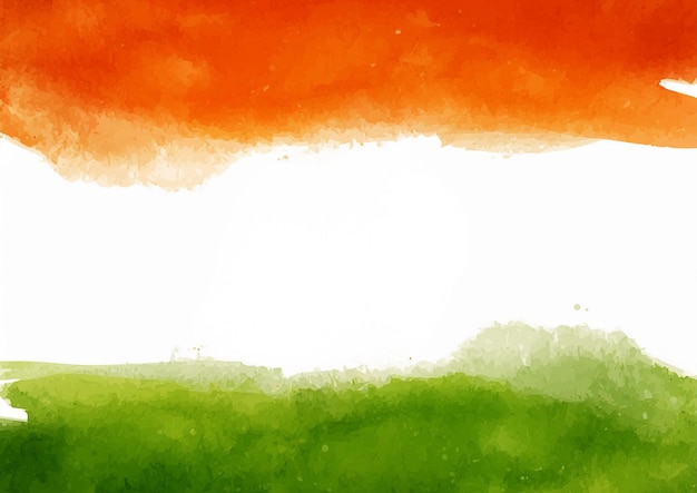 Photo indian flag theme independence day watercolour background