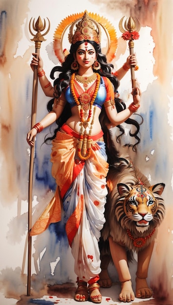 Indian goddess Durga Kali worship Navratri festival