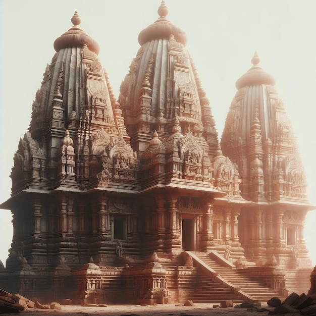 Photo indian hindu temple gopuram ai generated images