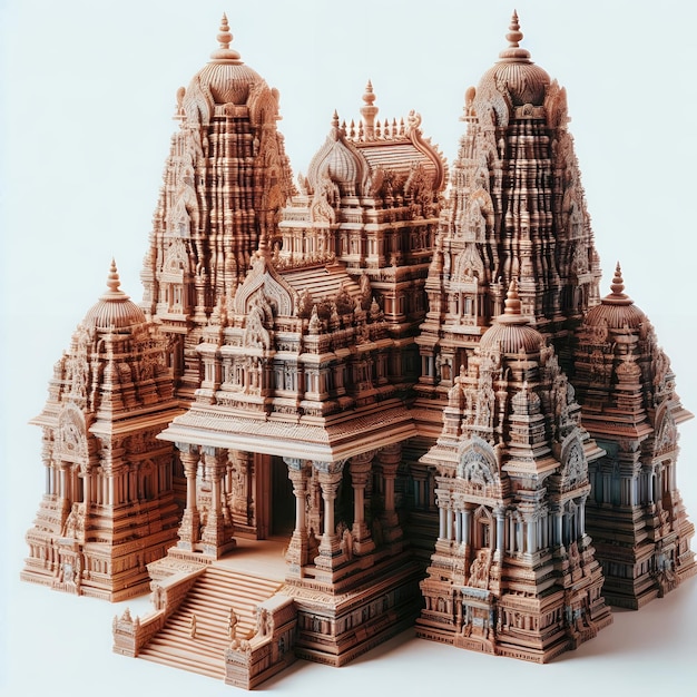 Photo indian hindu temple gopuram ai generated images