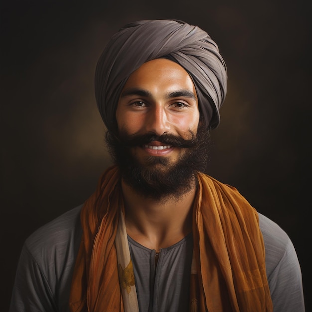 A indian man headshot portrait