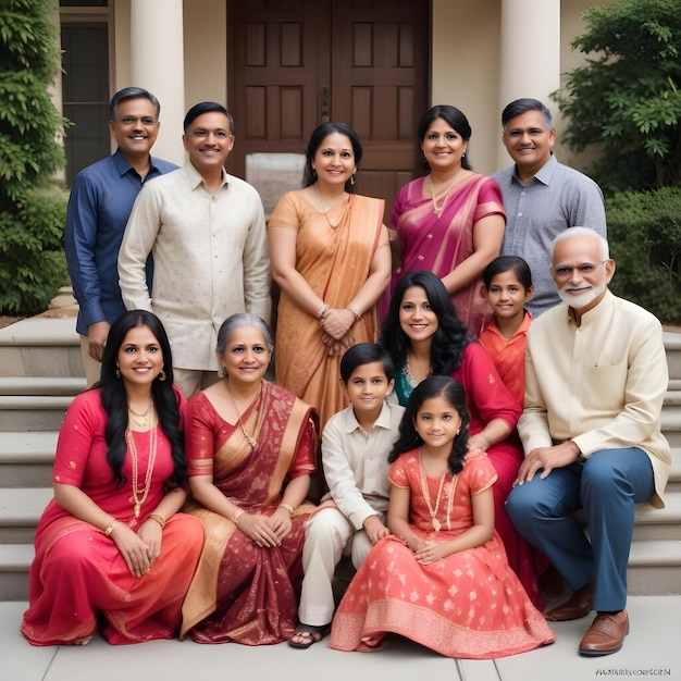 Indian nontraditional family