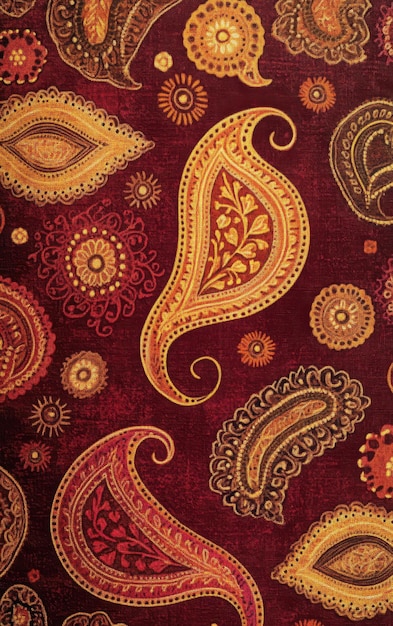 Photo indian paisley texture background