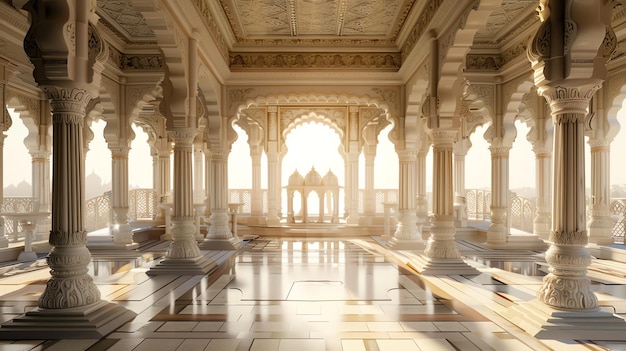 indian palace traditional indian background concept