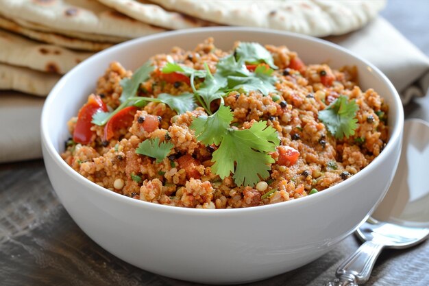 Photo indian spice keema aloo treat