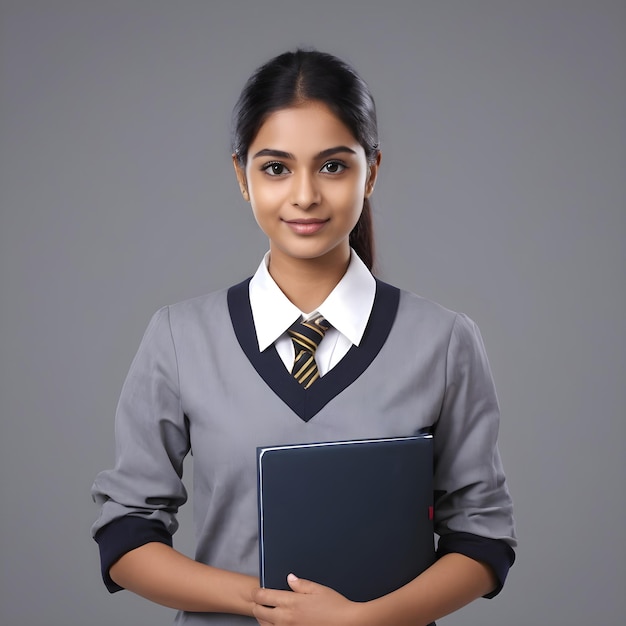 INDIAN STUDENT IN UNIFORM