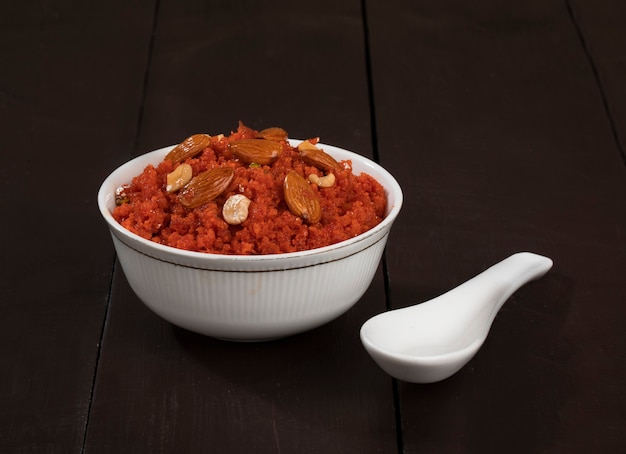 Indian Sweet Food Carrot Halwa or Gajar Ka Halwa