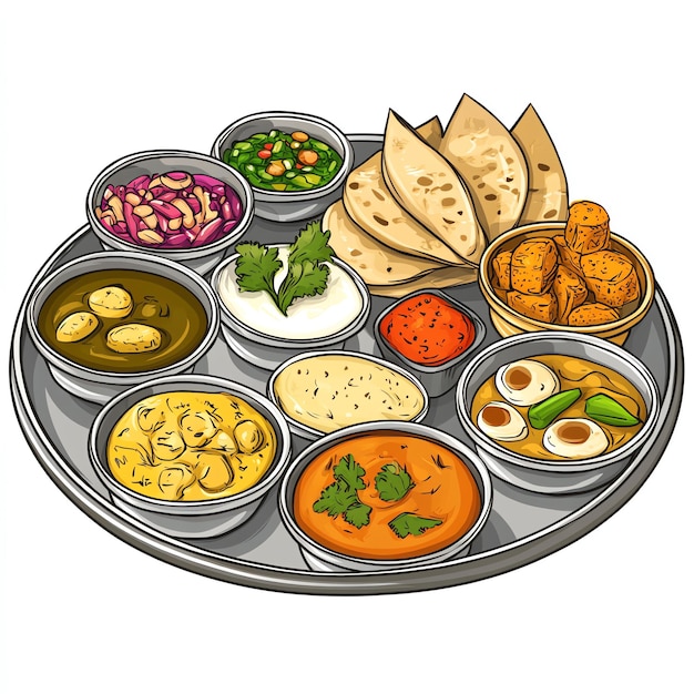 Photo indian thali