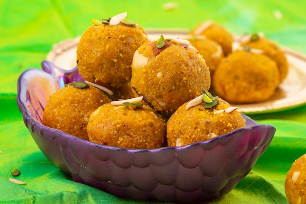 Indian Traditional Winter Sweet Food Methi Laddu