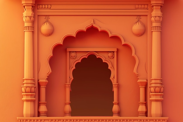 indian window indian illustration background