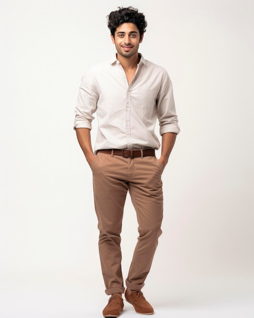 Indian Young Man in Semi Formal wear