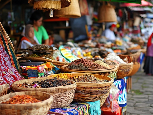 Indonesian culture is in traditional markets