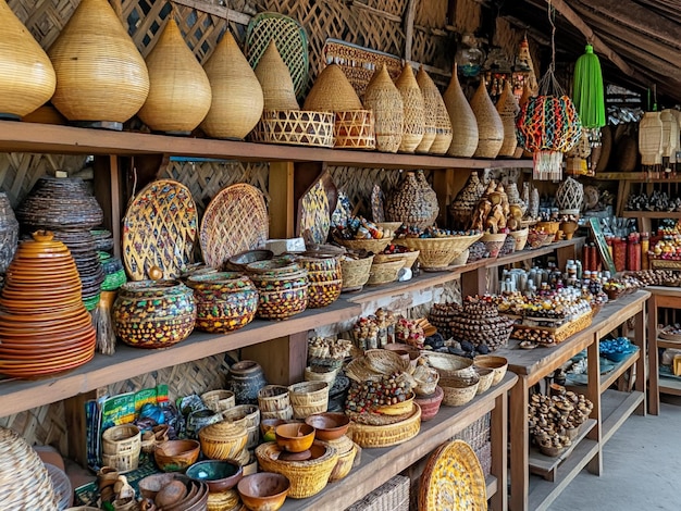 Photo indonesian culture is in traditional markets