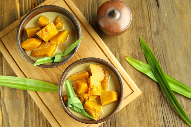 Indonesian Dessert Kolak labu pumpkin