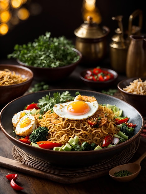 Indonesian Fried Noodles food photography 02