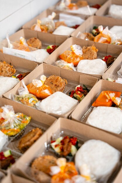 In Indonesian it is called Rice Box or Nasi kotak with perkedel kentang