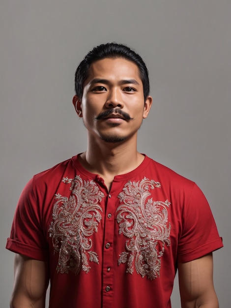 Indonesian Man Portrait of Independence Day