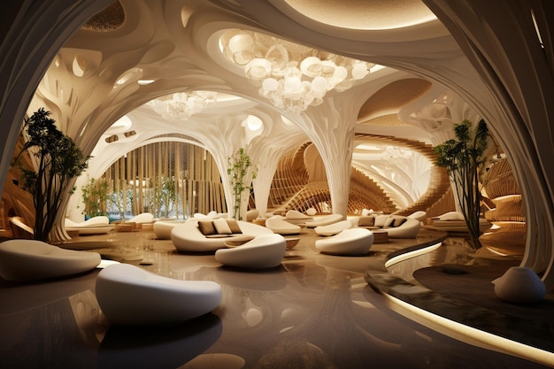 Indoor design of luxury resort