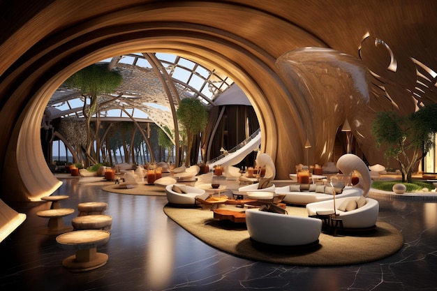 Indoor design of luxury resort