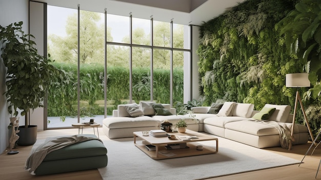 The Indoor Garden An Upscale LightFilled Living Space That Is In Harmony With Nature Using Generative AI