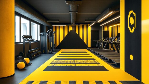 Photo indoor gym center