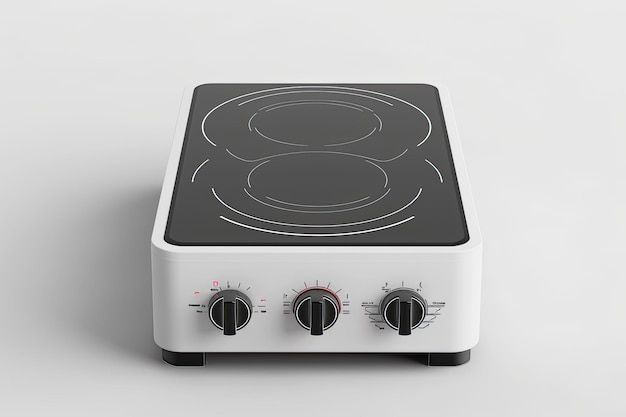 Photo induction cooker isolated on a white background