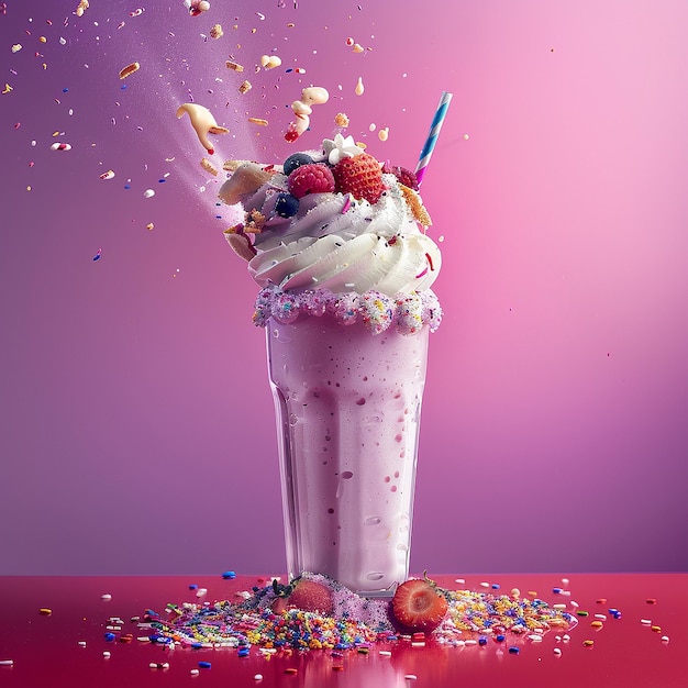 Indulgent Strawberry Milkshake