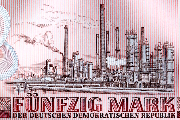 Industrial complex from East German money