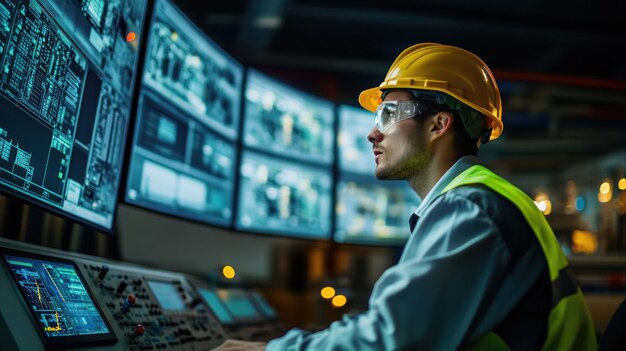 Photo industrial control room