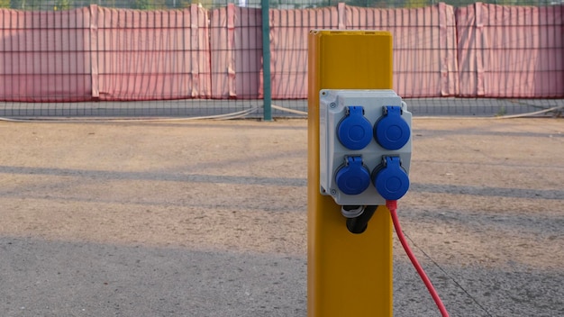 Industrial electrical box for caravan