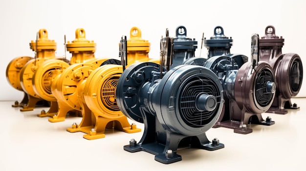 Industrial Pump End Suction Pumps on white background