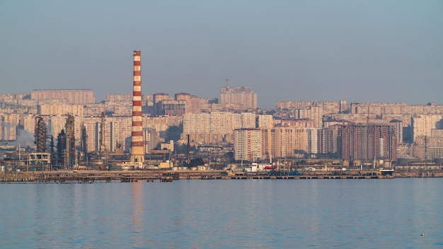 Industrial zone of Baku city