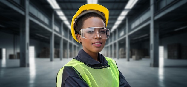 An industry worker portrait at workplace exceptional industrial job