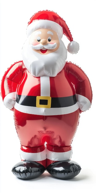 Inflatable Santa Figurine Cute Toy of Santa Claus for Yearround Greeting