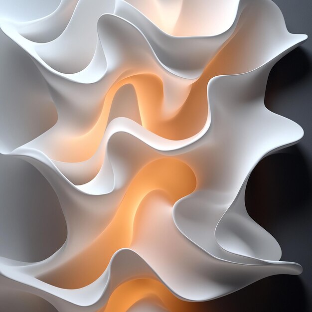 Photo inflated 3d vertical wallpaper with a colorful background of inflatable twisting shapes