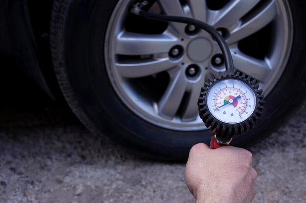 inflating the wheels