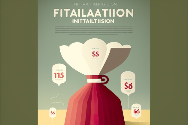 Inflation flat illustration